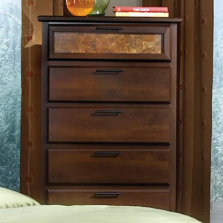 5-Drawer Chest with Decorative Top Drawer